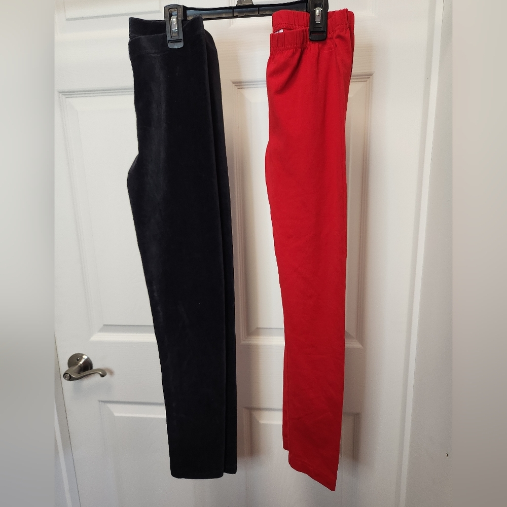 Hanna Andersson Red and Black Kids Leggings Bundle